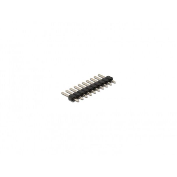 DeLOCK Pin header a 10 pin, passo 2,54 mm, 1 fila, diritto, 5 pezzi