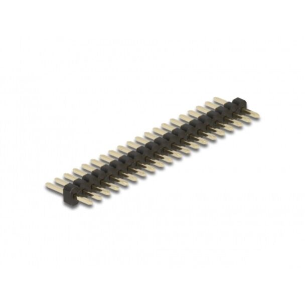 DeLOCK Pin header 20 pin, pitch 1.27 mm, 1-row, straight, 5 pieces