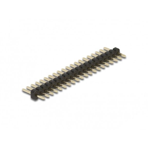 DeLOCK Pin header 20 pin, pitch 1.27 mm, 1-row, straight, 5 pieces