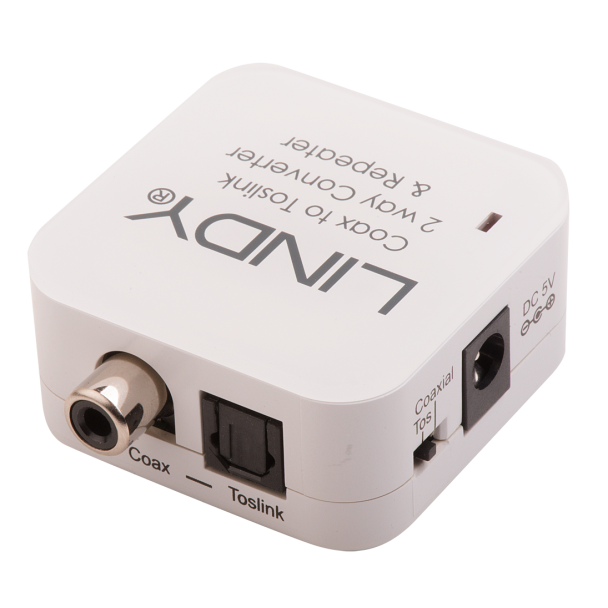 Lindy 70411 adattatore per inversione del genere dei cavi Toslink RCA Bianco