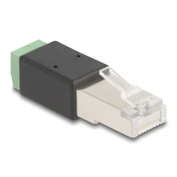 DeLOCK RJ45 plug to Terminal Block Adapter 2 pin