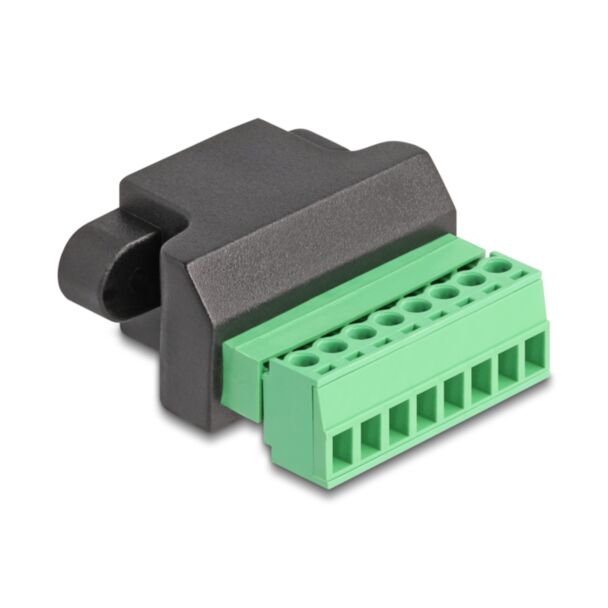 DeLOCK RJ45 jack to Terminal Block Adapter 8 pin 2-part