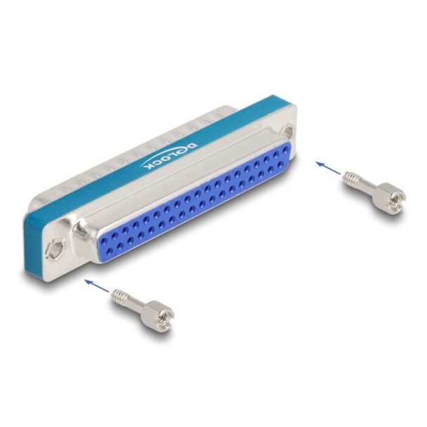 DeLOCK Filtro di soppressione delle interferenze RF/EMI D-Sub 37 pin maschio-femmina con induttivo passa-basso