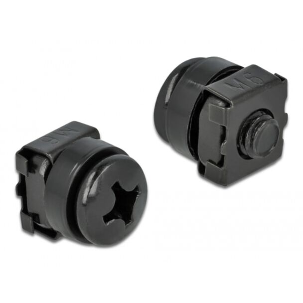 DeLOCK Mounting Kit for Network Cabinet 20 pieces black