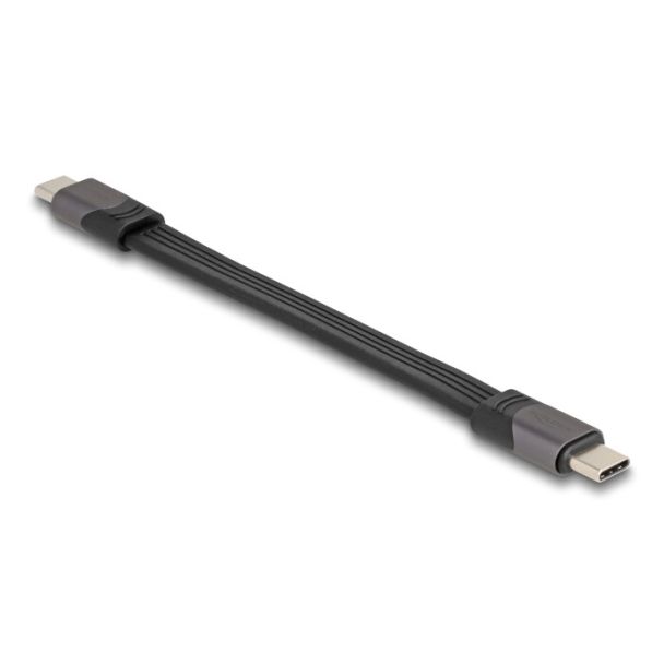 DeLOCK Cavo FPC a nastro piatto USB 40 Gbps USB Type-C per USB Type-C da 15 cm E-Marcatore PD 3.0 100 W
