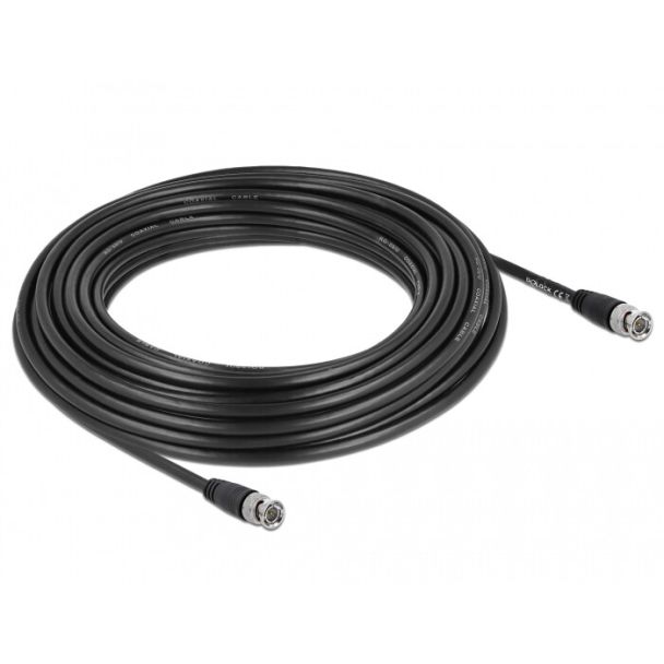 DeLOCK 80086 cavo coassiale 15 m BNC Nero