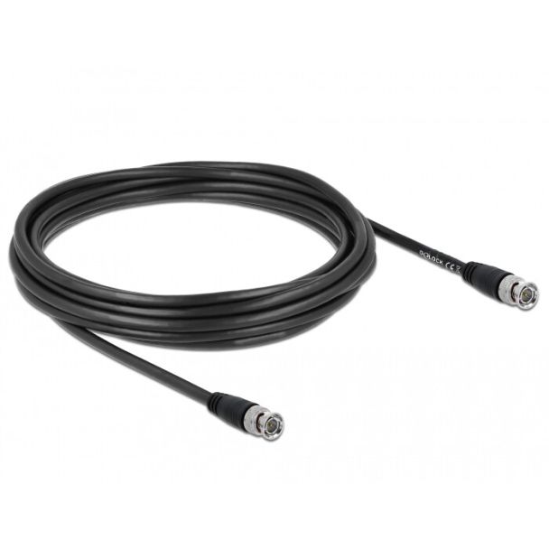 DeLOCK 80084 cavo coassiale 5 m BNC Nero
