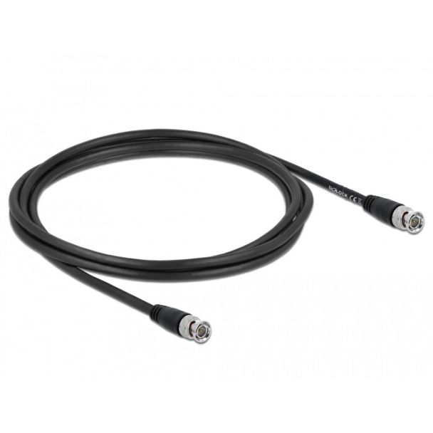 DeLOCK 80082 coaxial cable 2 m BNC Black