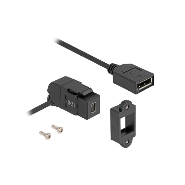 DeLOCK 67155 cable gender changer Mini DisplayPort DisplayPort Black