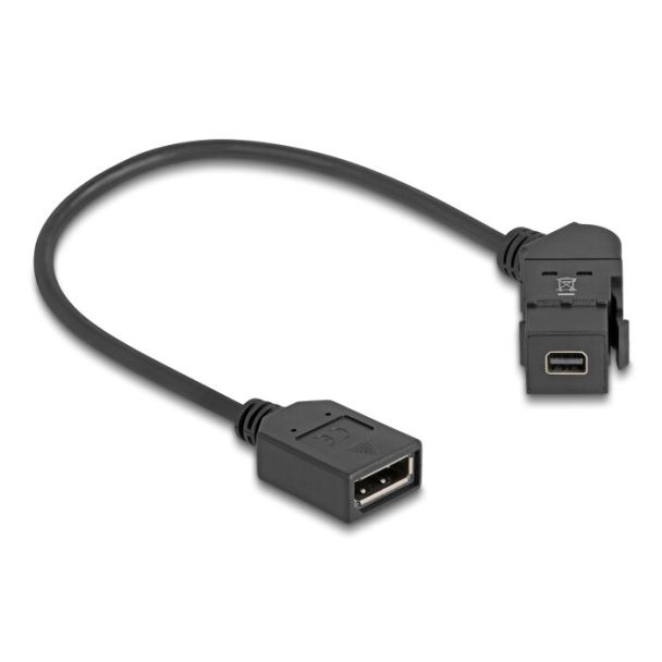 DeLOCK 67155 adattatore per inversione del genere dei cavi Mini DisplayPort DisplayPort Nero