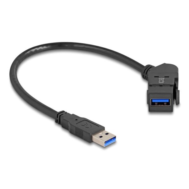 DeLOCK 67153 adattatore per inversione del genere dei cavi USB-A Nero