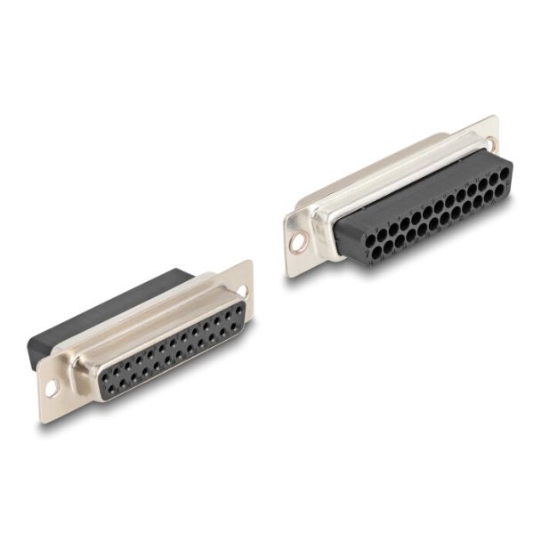 DeLOCK 67097 adattatore per inversione del genere dei cavi D-Sub 25 RJ12 Nero
