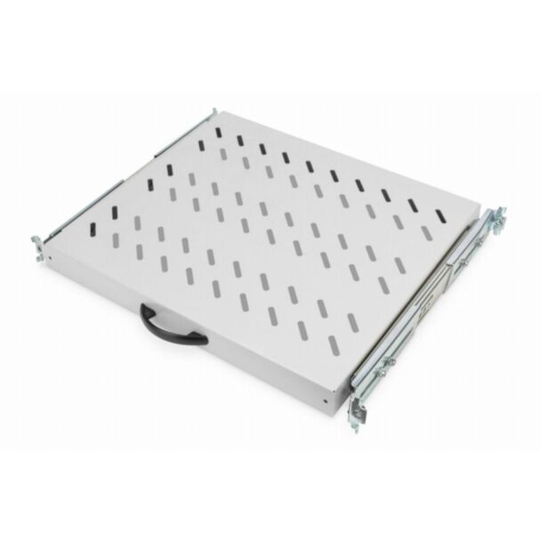Digitus Ripiano estraibile 1U per 600 mm di profondità 40x485x368 mm, fino a 25 kg, grigio