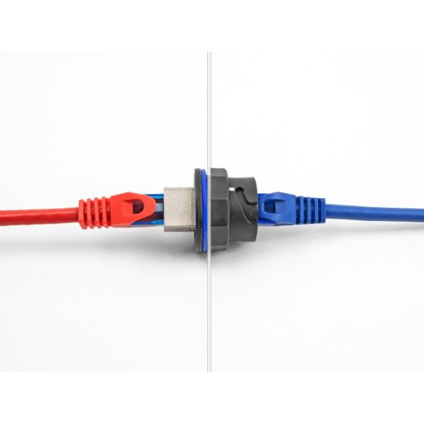 DeLOCK Connettore RJ45 Cat.6A integrato nero