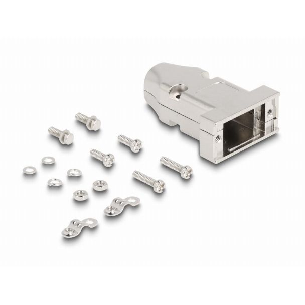 DeLOCK Alloggiamento D-Sub per 9 pin maschio / femmina con scarico della trazione