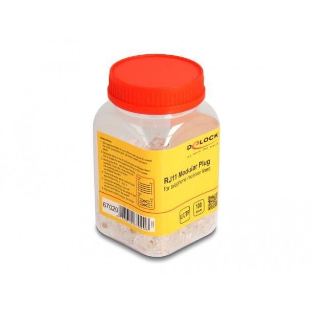DeLOCK RJ11 Modular Plug 100 pcs