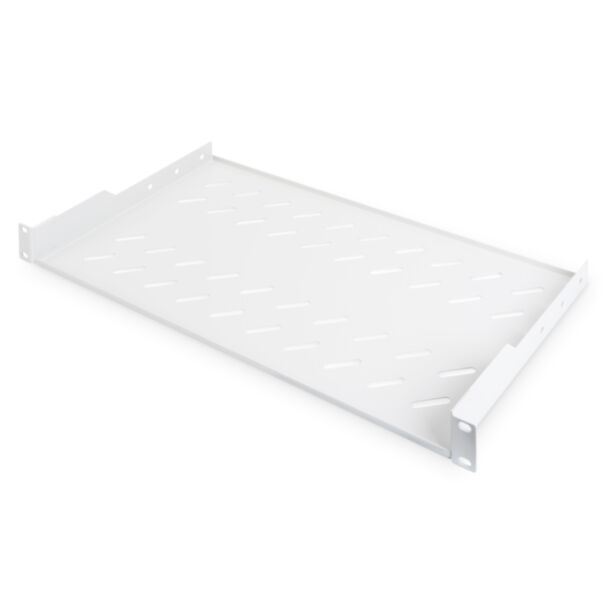 Digitus 1U fixed shelf for racks from 400 mm depth 45x482x250 mm, up to 15 kg, grey (RAL 7035)