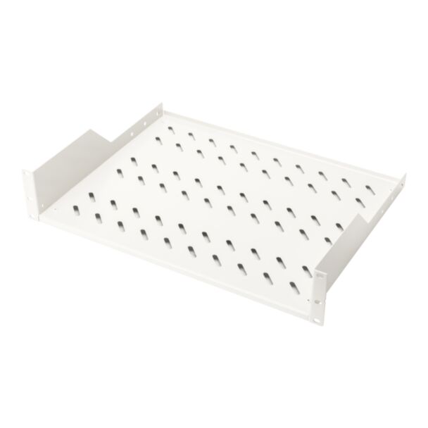 Digitus 2U fixed shelf for racks from 450 mm depth 88,5x483x352 mm, up to 25 kg, grey (RAL 7035)