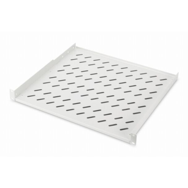 Digitus 1U fixed shelf for racks from 600 mm depth 44x482x400 mm, up to 15 kg, grey (RAL 7035)