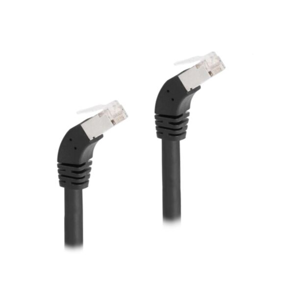 DeLOCK RJ45 Network Cable Cat.6A S/FTP 45° downwards angled 3 m black