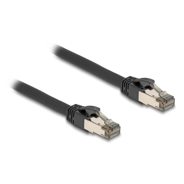 DeLOCK RJ45 Network Cable Cat.6A U/FTP ultra flexible with inner metal jacket 5 m black