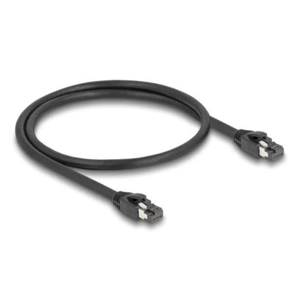 DeLOCK RJ45 Network Cable Cat.8.1 S/FTP 50 cm up to 40 Gbps black