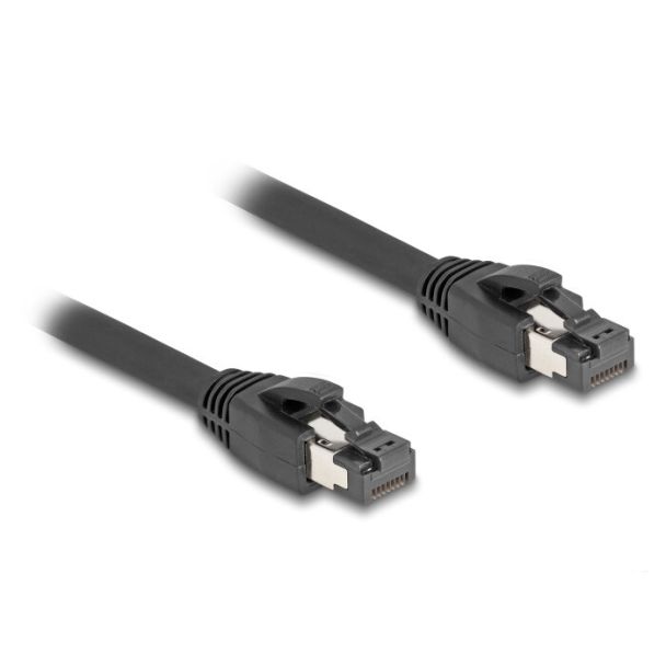 DeLOCK Cavo di rete RJ45 Cat.8.1 S/FTP da 50 cm a 40 Gbps nero