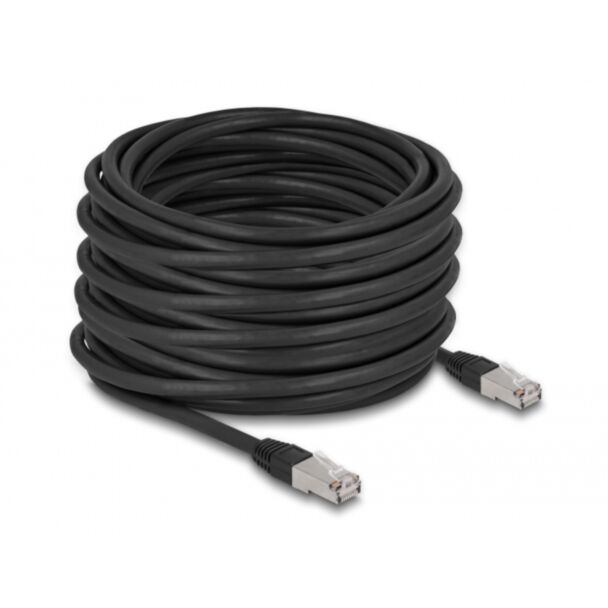 DeLOCK RJ45 Network Cable Cat.6A S/FTP PE Outdoor 20 m black