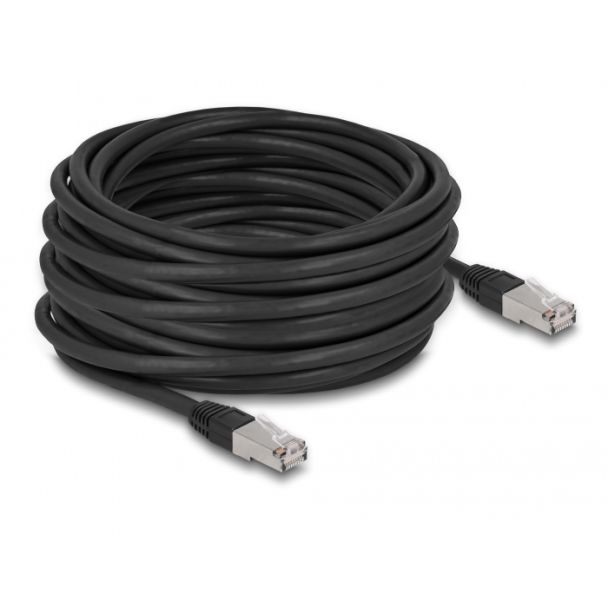 DeLOCK RJ45 Network Cable Cat.6A S/FTP PE Outdoor 15 m black