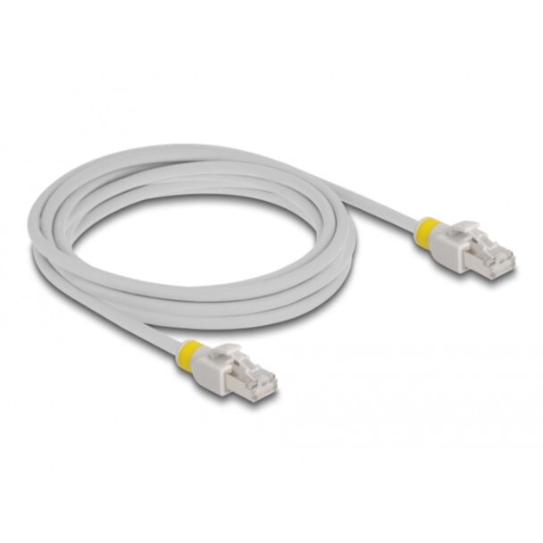 DeLOCK Network cable RJ45 Cat.6A S/FTP with colored clips 3 m