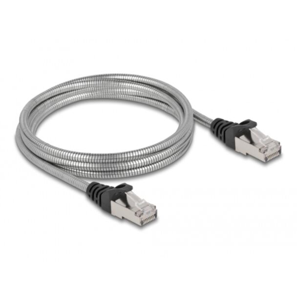 DeLOCK RJ45 Cable Cat.6A U/FTP with metal jacket 2 m