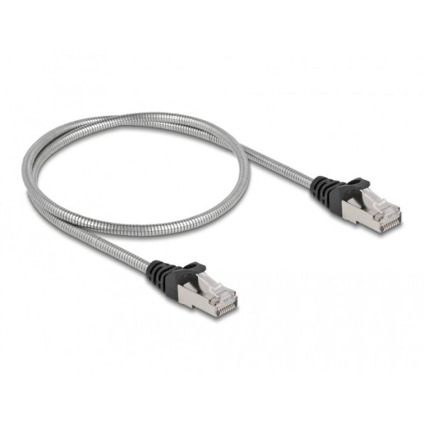DeLOCK RJ45 Cable Cat.6A U/FTP with metal jacket 0.5 m