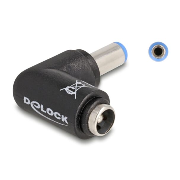 DeLOCK DC Adapter 5.5 x 2.1 mm male to 5.5 x 2.1 female 90° angled