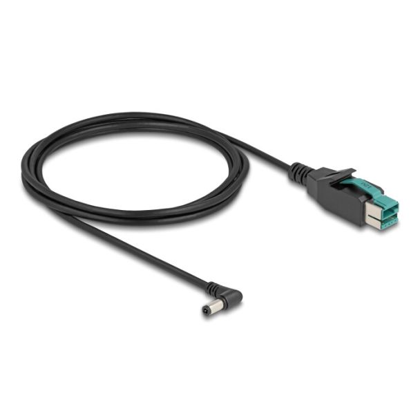 DeLOCK Cavo PoweredUSB maschio 12 V - DC 5,5 x 2,5 mm maschio ad angolo 2 m