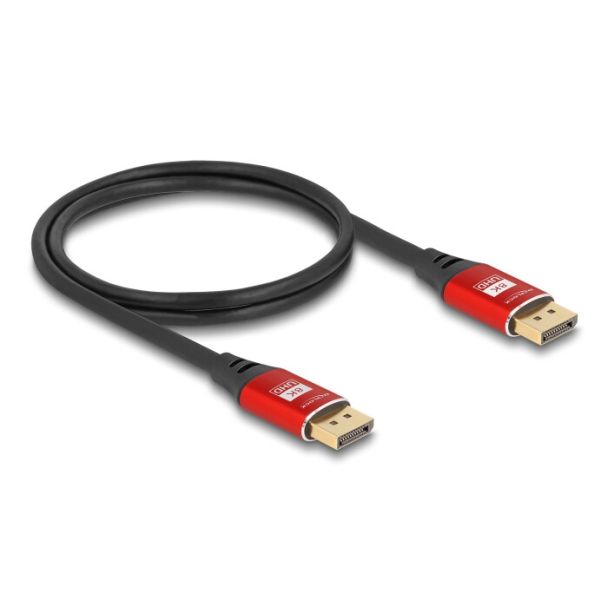 DeLOCK Cavo DisplayPort 8K 60 Hz 2 m metallo rosso