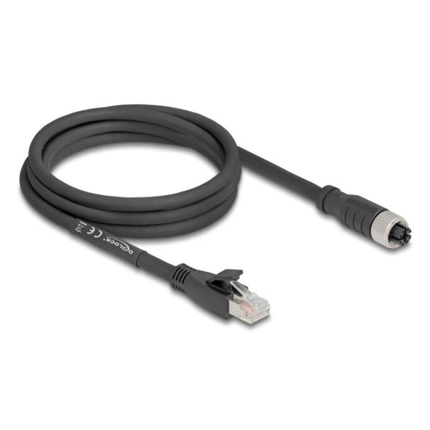 DeLOCK 80590 cavo di rete Nero 2 m Cat5e S/FTP (S-STP)