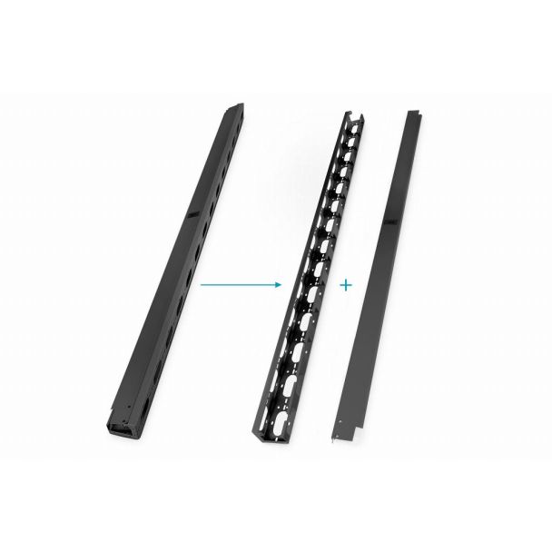 Digitus Canaline per passaggio cavi per armadi di rete e del server 42U