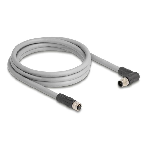 DeLOCK 80552 sensor/actuator cable 5 m RST M12 Grey