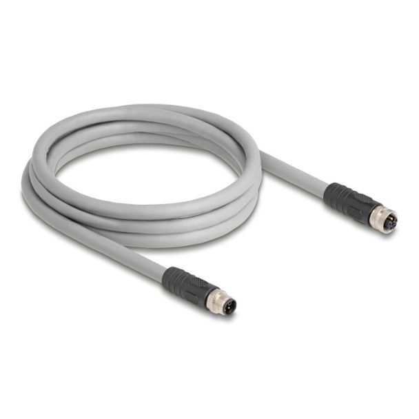 DeLOCK 80539 sensor/actuator cable 2 m RST M12 Grey