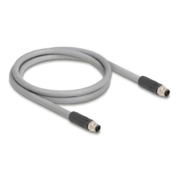 DeLOCK 80536 sensor/actuator cable 5 m RST M12 Grey