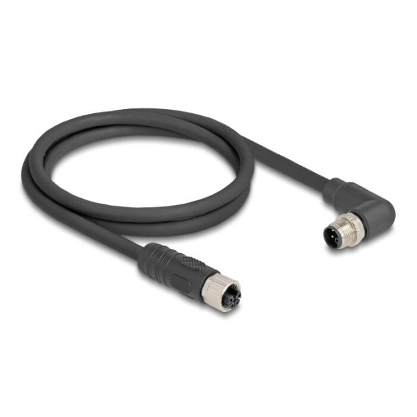 DeLOCK 80530 sensor/actuator cable 3 m RST M12 Black