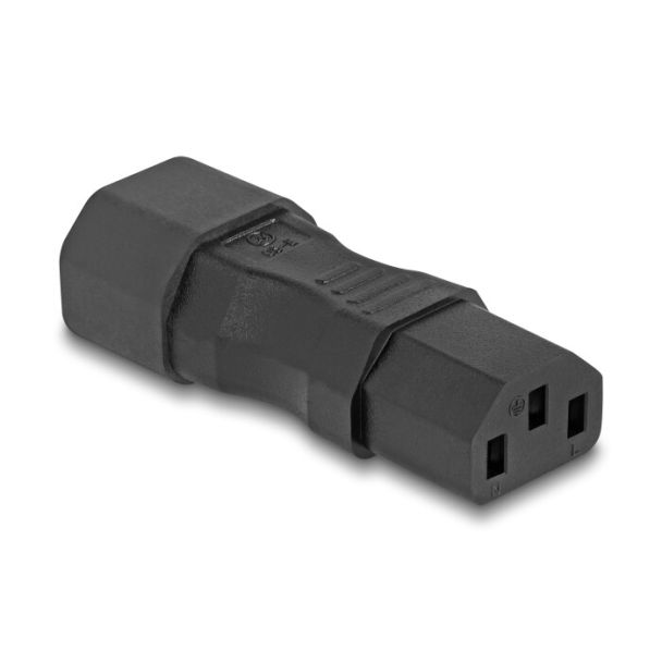DeLOCK Adattatore di alimentazione IEC 60320 - da C14 a C13, maschio / femmina, 10 A, diritto