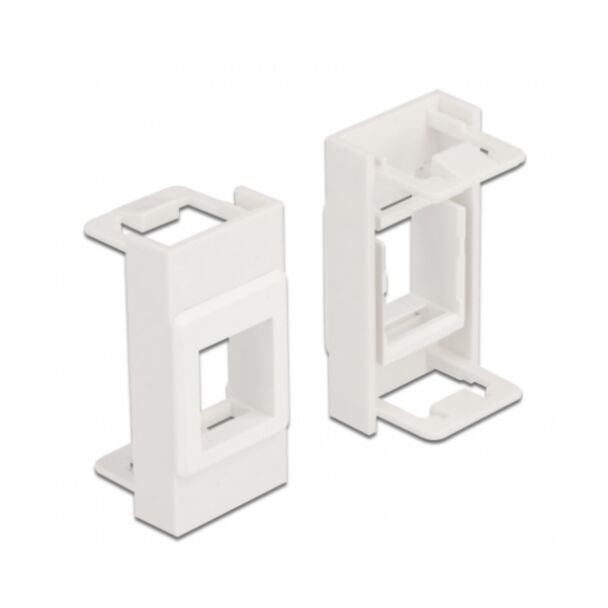DeLOCK Easy 45 Module Keystone Holder 22.5 x 45 mm, white