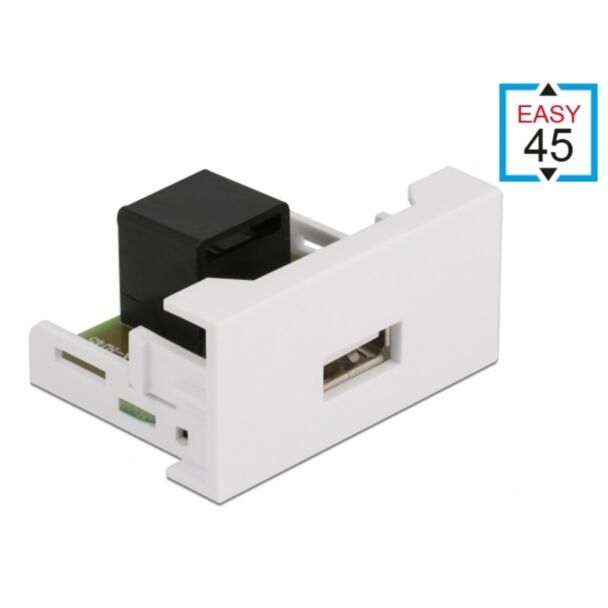 DeLOCK Easy 45 Module USB 2.0 Type-A female to RJ45 female port 22.5 x 45 mm