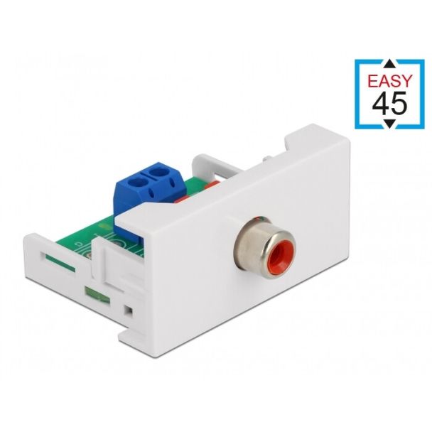 DeLOCK Easy 45 Module RCA female port 22.5 x 45 mm