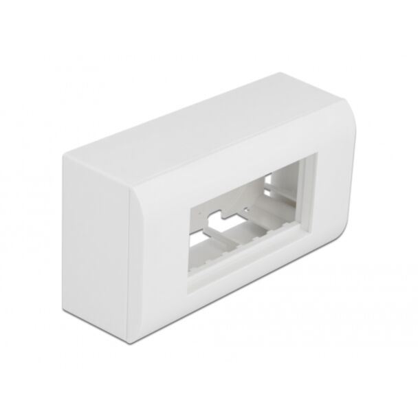 DeLOCK Alloggiamento da parete per moduli Easy 45 da 152 x 82 mm, bianco
