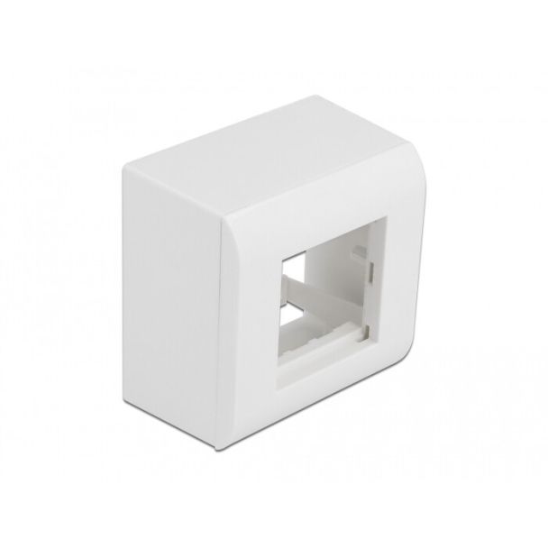 DeLOCK Surface-mounted Housing for Easy 45 Modules 82 x 82 mm, white