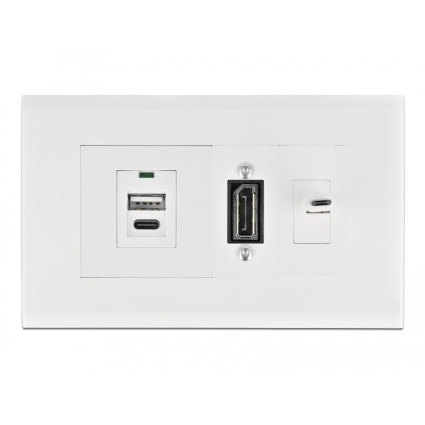 DeLOCK Porta moduli Easy 45 per canaline di installazione da 130 x 80 mm