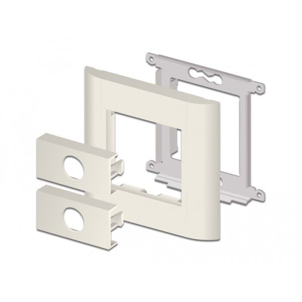 DeLOCK 81314 kit di fissaggio Bianco Plastica