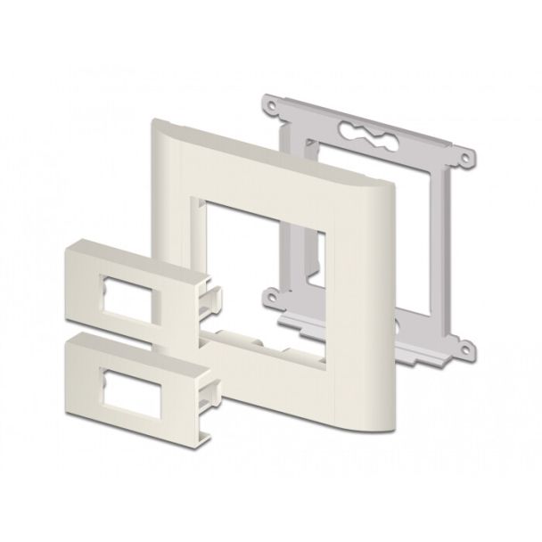 DeLOCK 81302 kit di fissaggio Bianco Plastica